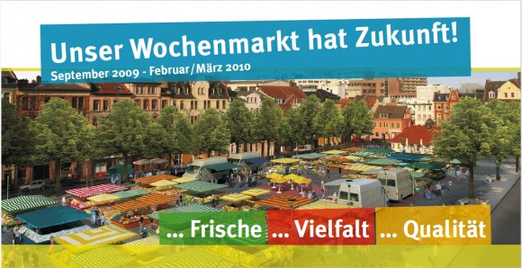 Wochenmarkt Werbung