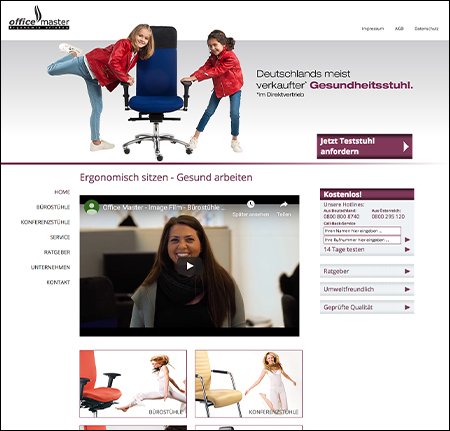 Corporate Website Ergonomie