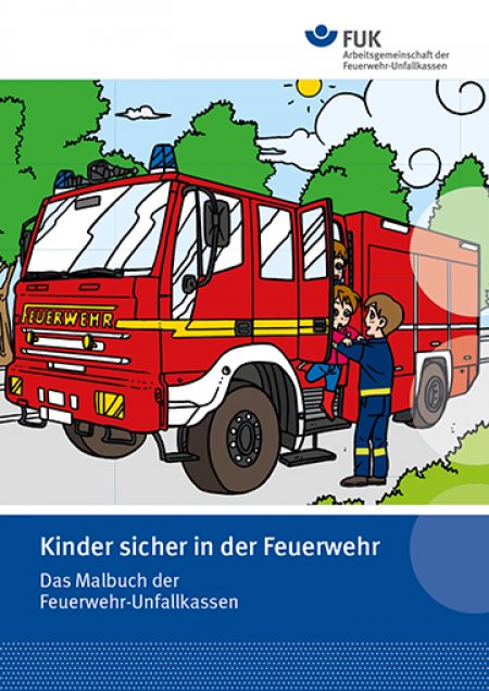 Feuerwehr - Mahlbuch für Kinder für den pädagogischen Unterricht