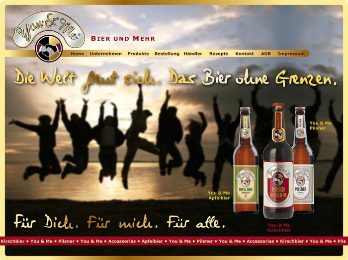 Bier Website Internetauftritt