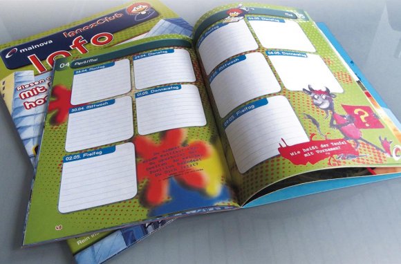 Agentur Schülerkalender Grafikdesign