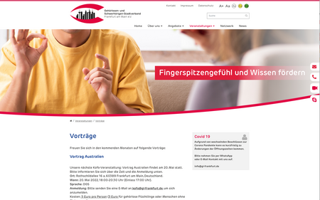 Beispiel Barrierefreie Website