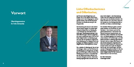 Quadratische Broschüre