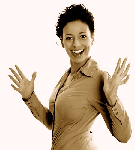 Amateure aus Stockmaterial als Testimonal