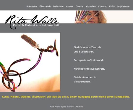 Kunst Vermarktungsmedium Web-Design