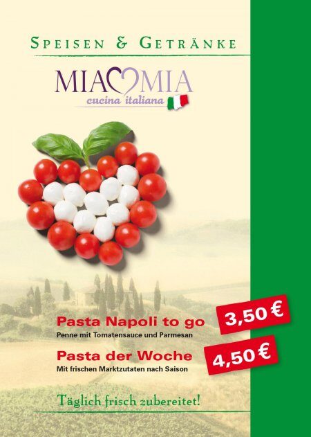 Werbung Werbekonzept Bistro food-Mall