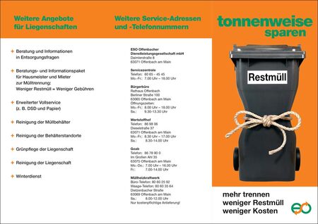 Flyer Müllentsorgung