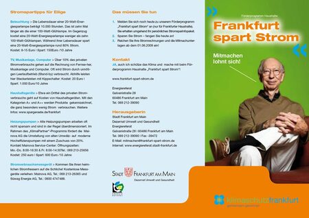 Flyerdesign Stromsparen
