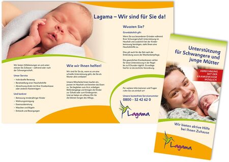 Flyerentwicklung Pflege