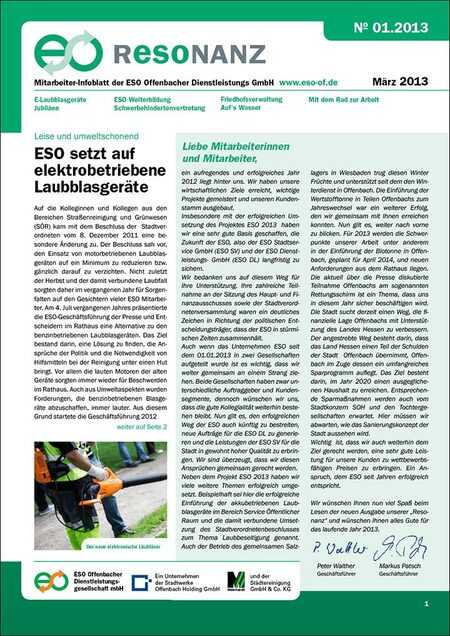 Mailing Entsorgung Gestaltung