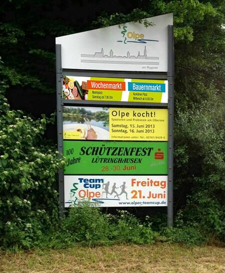 Schilder Produktion Außenwerbung