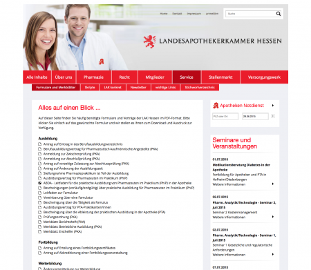 Webdesign Ministerien
