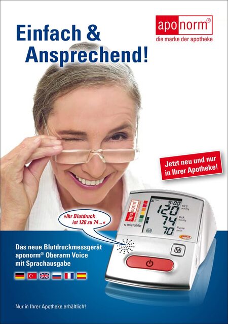 Plakate für Werbung in Apotheken