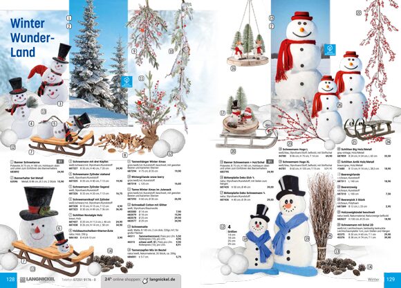 Grafikdesign Dekoartikel Schneemann