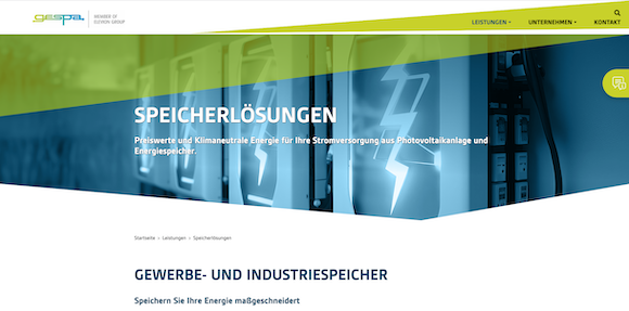 Speicherlösungen Strom
