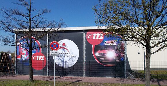 Grossbanner Feuerwehr