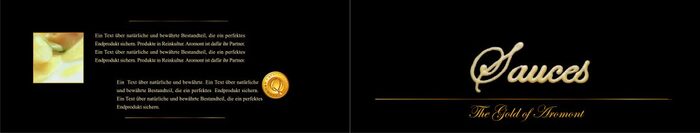 Food Lebensmittel - Broschüre Folder Grafik-Design