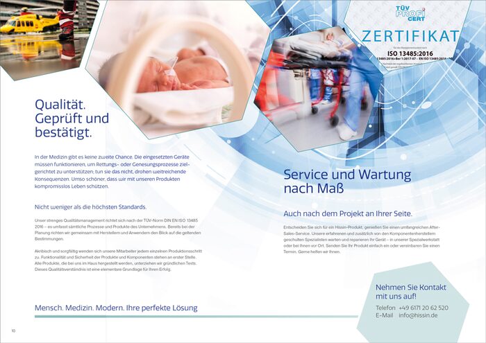 Imagebroschüren Grafikdesign Produktion