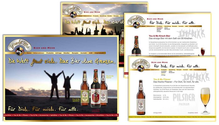 Markenentwicklung -  Bier Web-Design