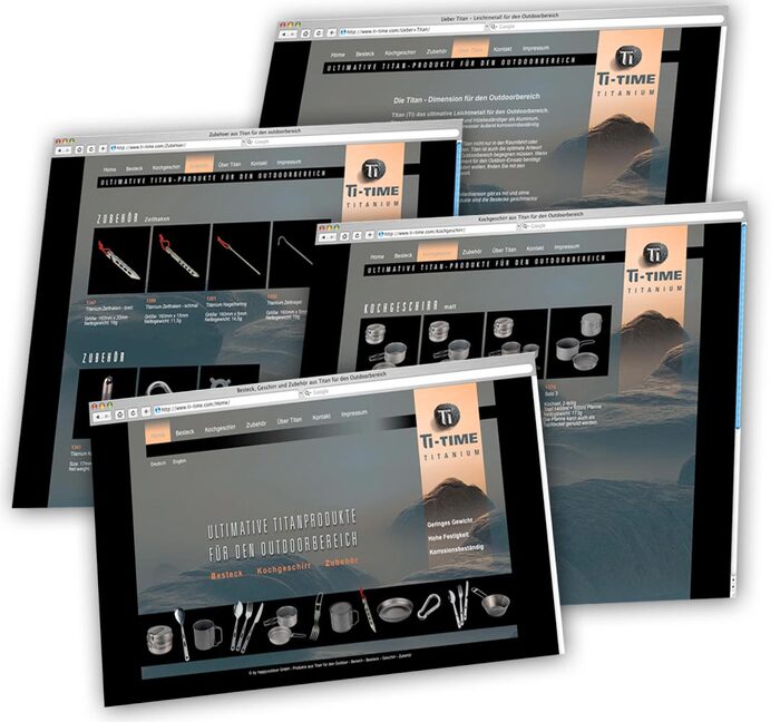 Werbeagentur Werbung für Outdoor Freizeit Web-Design