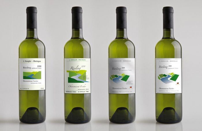 Design Wein Etiketten