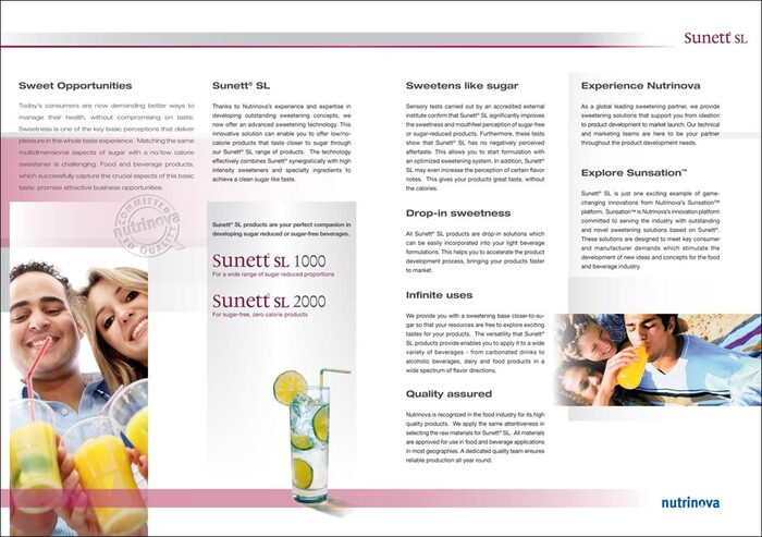 Getränke Werbung Infomationsmaterial