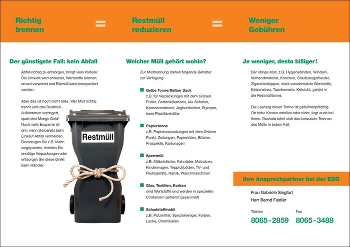 Werbeagentur Umweltdienst Restmüll Werbung